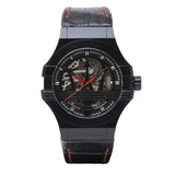 Maserati Potenza Automatic Black Dial Black Leather Strap Watch For Men - R8821108008 Authentic Buy Shop Now