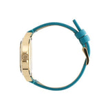 Marc Jacobs Baby Dave Gold Dial Blue Leather Strap Watch for Women - MBM1263 Authentic Buy Shop Now