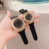 Guess Venus Diamonds Black Dial Black Rubber Strap Watch for Women - GW0118L2 Authentic Buy Shop Now