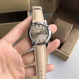 Burberry The City Beige Dial Beige Leather Strap Watch for Women - BU9107 Authentic Buy Shop Now