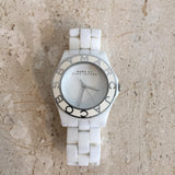 Marc Jacobs Marc White Dial White Ceramic Strap Watch for Women - MBM9500 Authentic Buy Shop Now