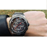 Hugo Boss Supernova Grey Dial Grey Steel Strap Watch for Men - 1513361 Authentic Buy Shop Now