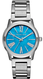 Michael Kors Hartman Quartz Blue Dial Silver Steel Strap Watch For Women - MK3519 Authentic Buy Shop Now