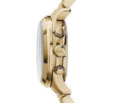 Michael Kors Runway Hunger Stop100 Series Blue Dial Gold Steel Strap Watch for Women - MK5815 Authentic Buy Shop Now