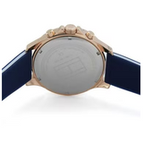 Tommy Hilfiger Bank Multifunction Quartz White Dial Blue Rubber Strap Watch for Men - 1791778 Authentic Buy Shop Now