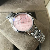 Burberry The Classic Pink Dial Silver Steel Strap Watch for Women - BU10111 Authentic Buy Shop Now