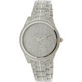 Michael Kors Lauryn Analog Crystals Silver Dial Silver Steel Strap Watch For Women - MK3717 Authentic Buy Shop Now