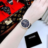 Michael Kors Tibby Multifunction Black Dial Black Leather Strap Watch For Women - MK6968 Authentic Buy Shop Now