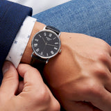 Tissot Everytime Medium Black Dial Black Leather Strap Watch For Men - T109.410.16.053.00 Authentic Buy Shop Now