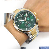 Tissot T Sport Chrono XL Classic Green Dial Two Tone Steel Strap Watch for Men - T116.617.22.091.00 Authentic Buy Shop Now