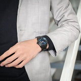 Citizen Eco Drive Blue Dial Black Steel Strap Watch For Men - AW0024-58LB Authentic Buy Shop Now