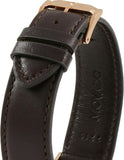 Movado Ultra Slim White Dial Brown Leather Strap Watch For Men - 0607089 Authentic Buy Shop Now