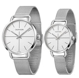 Calvin Klein Even White Dial Silver Mesh Bracelet Watch for Women - K7B23126 Authentic Buy Shop Now