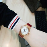Maserati Potenza Silver Dial Red Leather Strap Watch For Women - R8851108501 Authentic Buy Shop Now