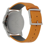 Calvin Klein City Silver Dial Orange Leather Strap Watch for Women - K2G231G6 Authentic Buy Shop Now