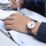 Mido Baroncelli III Automatic Silver Dial Brown Leather Strap Watch For Men - M8600.2.21.8 Authentic Buy Shop Now