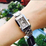 Emporio Armani Classic Diamonds Silver Dial Silver Steel Strap Watch For Women - AR3170 Authentic Buy Shop Now