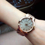 Burberry The City Rose Gold Dial Rose Gold Steel Strap Watch for Women - BU9039 Authentic Buy Shop Now