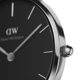 Daniel Wellington Petite Ashfield Black Dial Black Mesh Strap Watch For Women - DW00100246 Authentic Buy Shop Now
