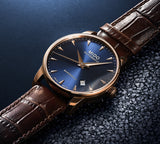 Mido Baroncelli Automatic Midnight Blue Dial Brown Leather Strap Watch For Women - M7600.3.65.8 Authentic Buy Shop Now