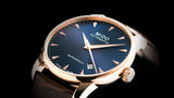 Mido Baroncelli III Automatic Blue Dial Brown Leather Strap Watch For Men - M8600.3.15.8 Authentic Buy Shop Now