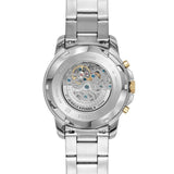 Fossil Grant Sport Automatic Skeleton Blue Dial Two Tone Steel Strap Watch for Men - ME3141 Authentic Buy Shop Now