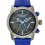 Burberry Sports Chronograph Black Dial Blue Rubber Strap Watch for Men - BU7714 Authentic Buy Shop Now