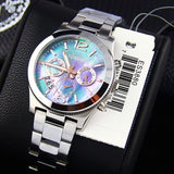 Fossil Perfect Boyfriend Mother of Pearl Blue Dial Silver Steel Strap Watch for Women - ES3880 Authentic Buy Shop Now
