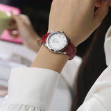 Tissot Couturier White Dial Red Leather Watch For Women - T035.210.16.011.01 Authentic Buy Shop Now