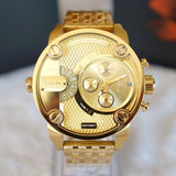 Diesel Big Daddy Analog Gold Dial Gold Stainless Steel Watch For Men - DZ7287 Authentic Buy Shop Now