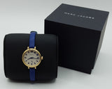 Marc Jacobs Sally White Dial Blue Leather Strap Watch for Women - MBM1354 Authentic Buy Shop Now