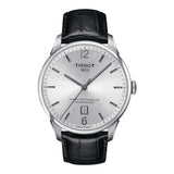 Tissot Chemin Des Tourelles Powermatic 80 Silver Dial Black Leather Strap Watch For Men - T099.407.16.037.00 Authentic Buy Shop Now