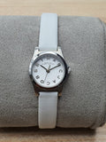 Marc Jacobs Henry Dinky White Dial White Leather Strap Watch for Women - MBM1234 Authentic Buy Shop Now