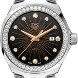 Tag Heuer Link Quartz Diamonds Black Dial Silver Steel Strap Watch for Men - WBC131G.BA0649 Authentic Buy Shop Now