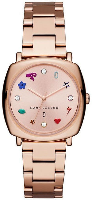 Marc Jacobs Mandy Rose Gold Dial Rose Gold Steel Strap Watch for Women - MJ3550 Authentic Buy Shop Now