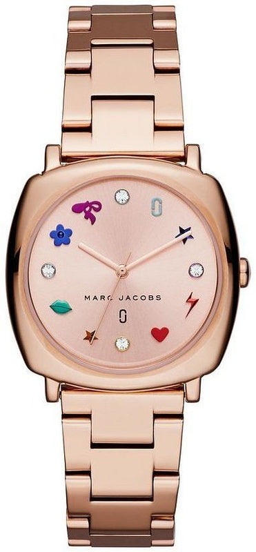 Marc Jacobs Mandy Rose Gold Dial Rose Gold Steel Strap Watch for Women - MJ3550 Authentic Buy Shop Now