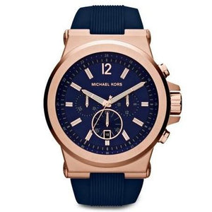 Michael Kors Dylan Blue Dial Blue Rubber Strap Watch for Men - MK8295 Authentic Buy Shop Now