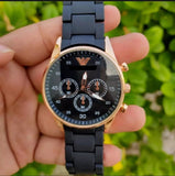 Emporio Armani Sportivo Black Dial Black Steel Strap Watch For Women - AR5906 Authentic Buy Shop Now