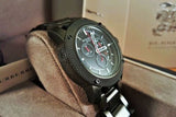 Burberry Sport Chronograph Black Dial Black Steel Strap Watch for Men - BU7703 Authentic Buy Shop Now
