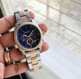 Fossil Machine Blue Dial Two Tone Steel Strap Watch for Men - FS5037 Authentic Buy Shop Now