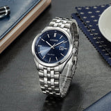 Citizen Eco Drive Blue Dial Silver Steel Strap Watch For Men - BM7250-56L Authentic Buy Shop Now