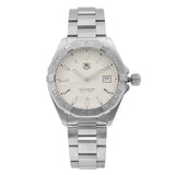 Tag Heuer Aquaracer Quartz White Dial Silver Steel Strap Watch for Men - WAY1111.BA0928 Authentic Buy Shop Now
