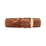 Daniel Wellington Dapper Durham White Dial Brown Leather Strap Watch For Men - DW00100115 Authentic Buy Shop Now