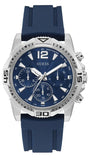 Guess Commander Blue Dial Blue Rubber Strap Watch for Men - GW0211G1 Authentic Buy Shop Now