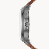 Armani Exchange Hampton Chronograph Grey Dial Brown Leather Strap Watch For Men - AX2414 Authentic Buy Shop Now