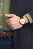 Fossil The Commuter White Dial Brown Leather Strap Watch for Men - FS5402 Authentic Buy Shop Now