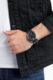 Guess Oasis Black Dial Black Rubber Strap Watch for Men - W0366G1 Authentic Buy Shop Now