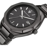 Maserati Stile Quartz Black Dial Black Steel Strap Watch For Men - R8853142001 Authentic Buy Shop Now