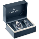 Maserati Successo 44mm Solar Blue Stainless Steel Watch For Men - R8873645004 Authentic Buy Shop Now