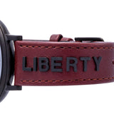 Versace V-Circle Manifesto Black Dial Maroon Leather Strap Watch for Men - VBQ040017 Authentic Buy Shop Now